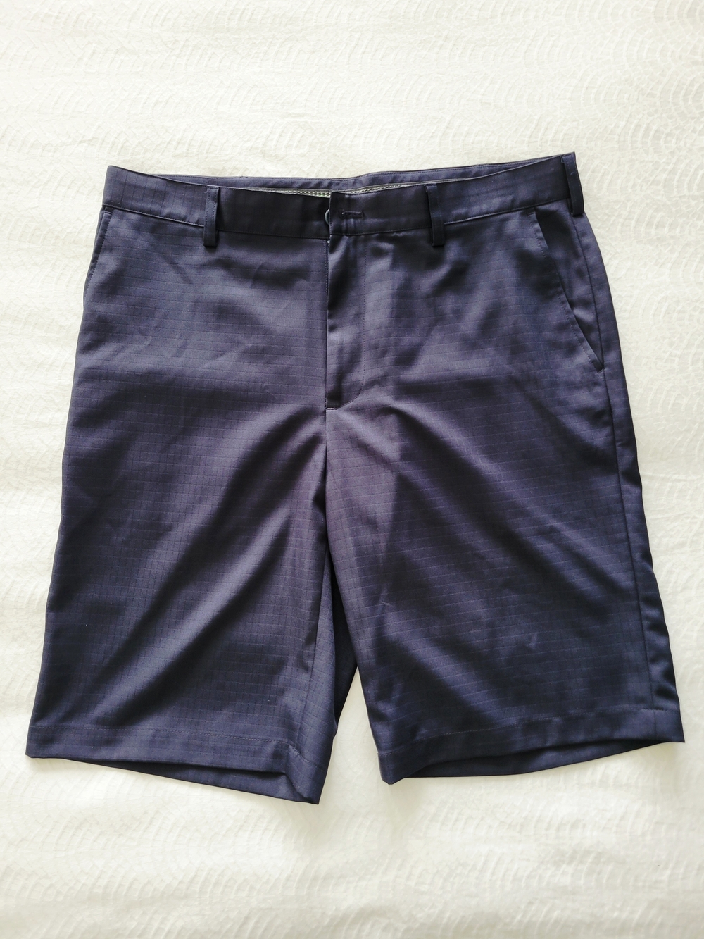 Izod Navy Blue Flat Front Men's Golf Shorts 34